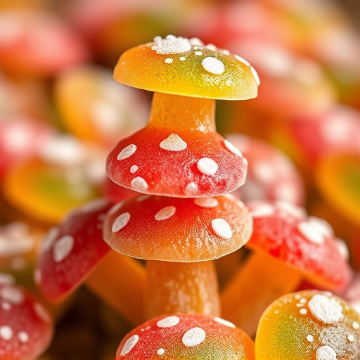Stacked Magic Mushroom Gummies Macro