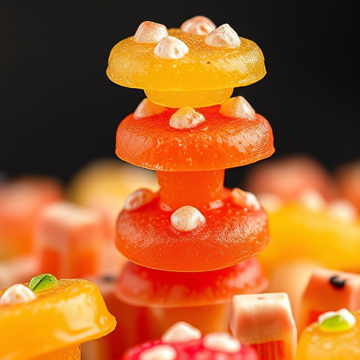 Stacked Magic Mushroom Gummies Macro