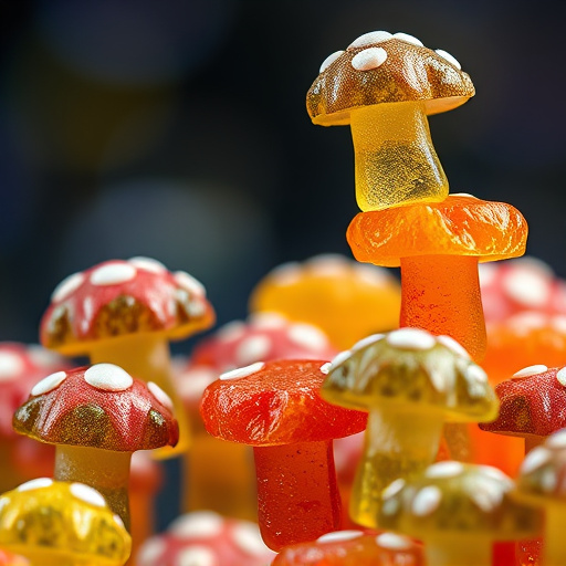 Stacked Magic Mushroom Gummies Macro