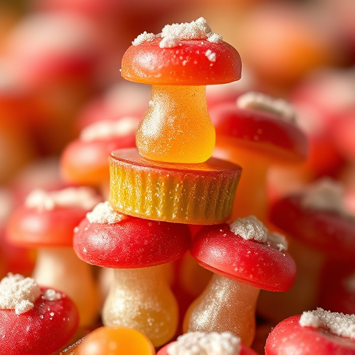 Stacked Magic Mushroom Gummies Macro