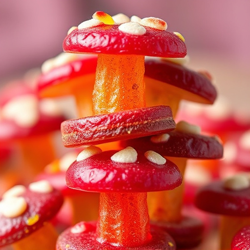 Stacked Magic Mushroom Gummies Macro