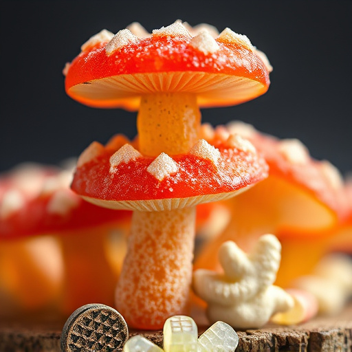 Stacked Magic Mushroom Gummies Macro