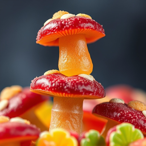 Stacked Magic Mushroom Gummies Macro