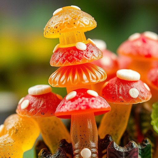 Stacked Magic Mushroom Gummies Macro