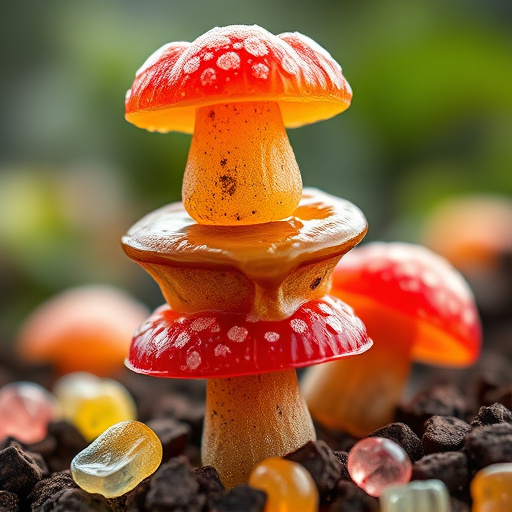 Stacked Magic Mushroom Gummies Macro