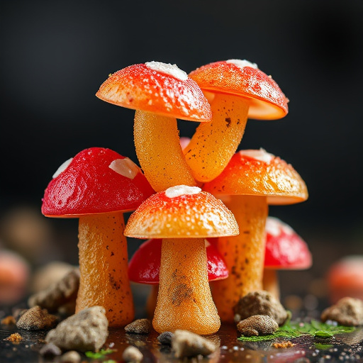 Stacked Magic Mushroom Gummies Macro