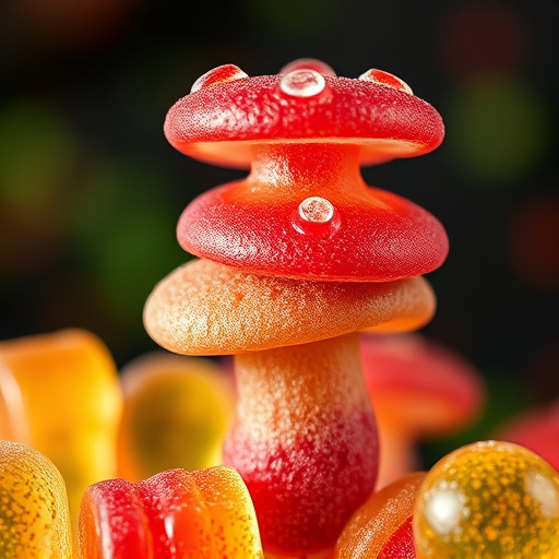 Stacked Magic Mushroom Gummies Macro