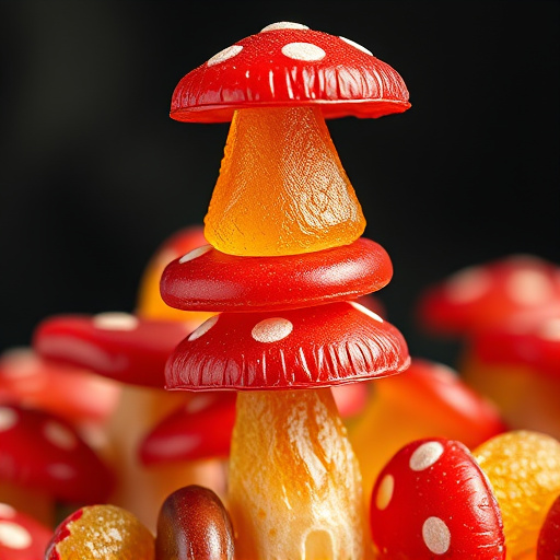 Stacked Magic Mushroom Gummies Macro