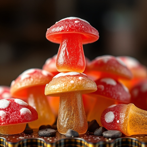 Stacked Magic Mushroom Gummies Macro