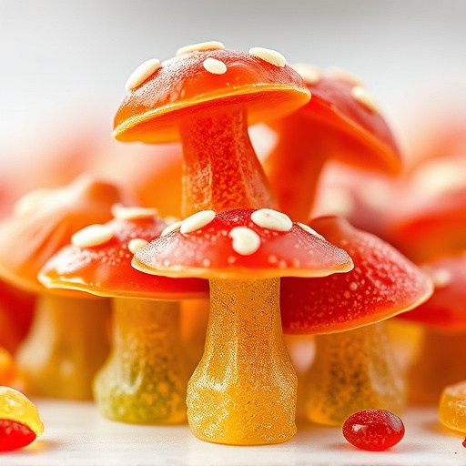 Stacked Magic Mushroom Gummies Macro