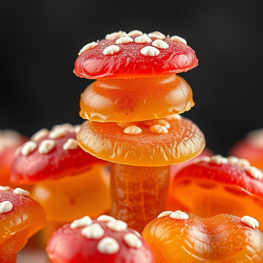 Stacked Magic Mushroom Gummies Macro