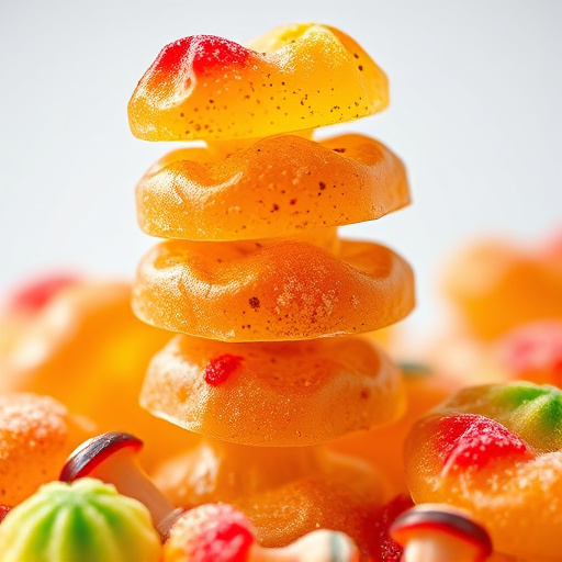 Stacked Magic Mushroom Gummies Macro