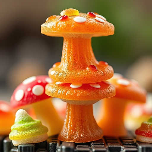 Stacked Magic Mushroom Gummies Macro