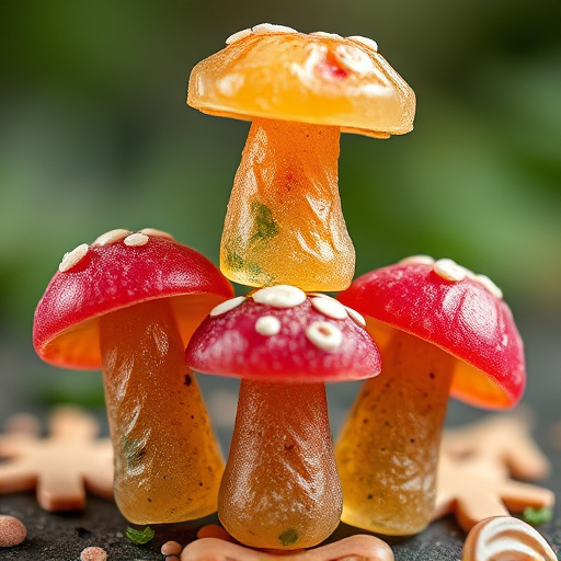 Stacked Magic Mushroom Gummies Macro