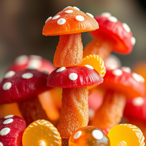 Stacked Magic Mushroom Gummies Macro