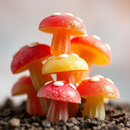 Stacked Magic Mushroom Gummies Macro