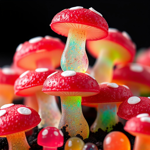 Stacked Magic Mushroom Gummies Macro