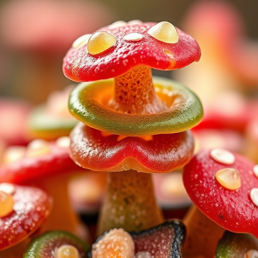 Stacked Magic Mushroom Gummies Macro