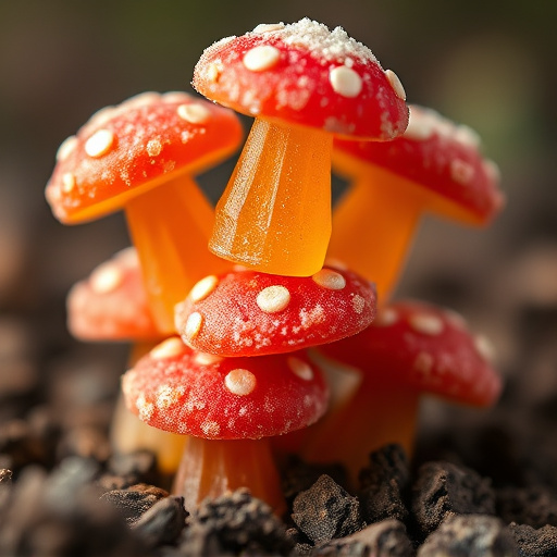 Stacked Magic Mushroom Gummies Macro