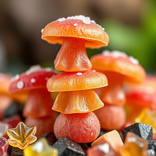 Stacked Magic Mushroom Gummies Macro