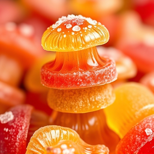Stacked Magic Mushroom Gummies Macro