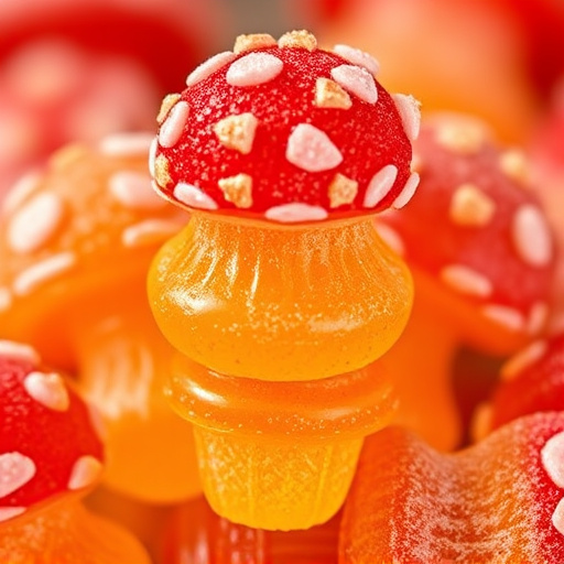 Stacked Magic Mushroom Gummies Macro