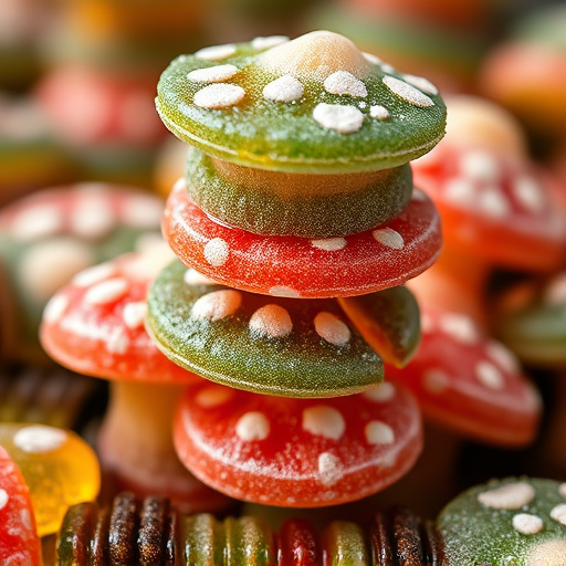 Stacked Magic Mushroom Gummies Macro
