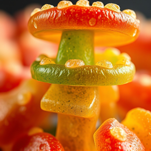 Stacked Magic Mushroom Gummies Macro