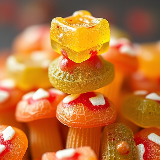 Stacked Magic Mushroom Gummies Macro
