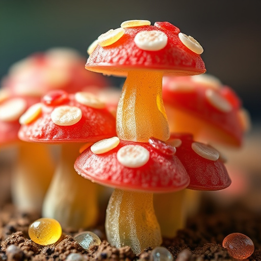 Stacked Magic Mushroom Gummies Macro