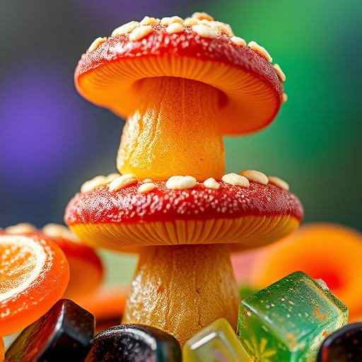 Stacked Magic Mushroom Gummies Macro