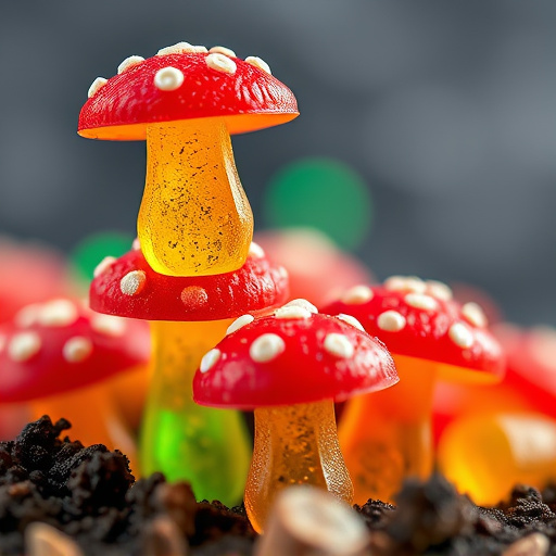 Stacked Magic Mushroom Gummies Macro