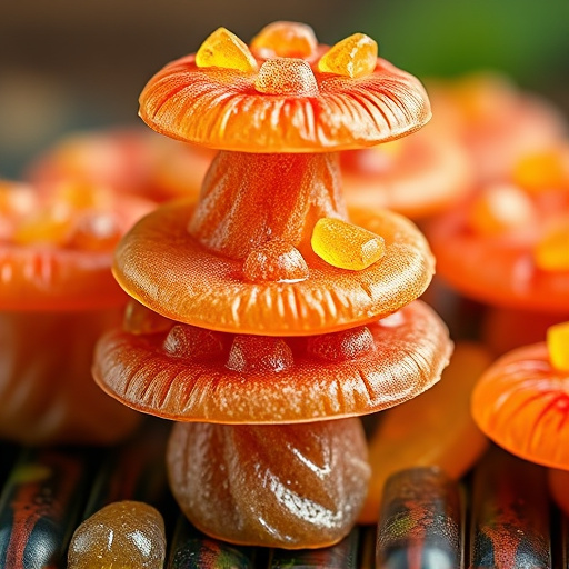 Stacked Magic Mushroom Gummies Macro