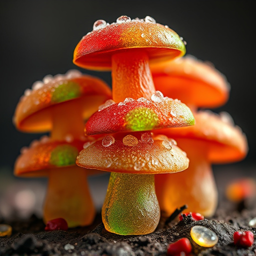Stacked Magic Mushroom Gummies Macro