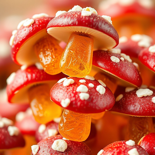 Stacked Magic Mushroom Gummies Macro
