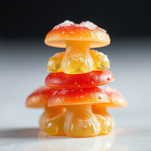 Stacked Magic Mushroom Gummies Macro