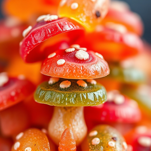 Stacked Magic Mushroom Gummies Macro