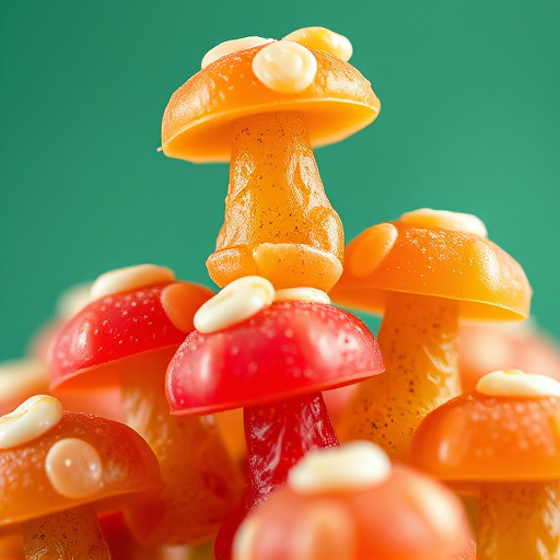 Stacked Magic Mushroom Gummies Macro