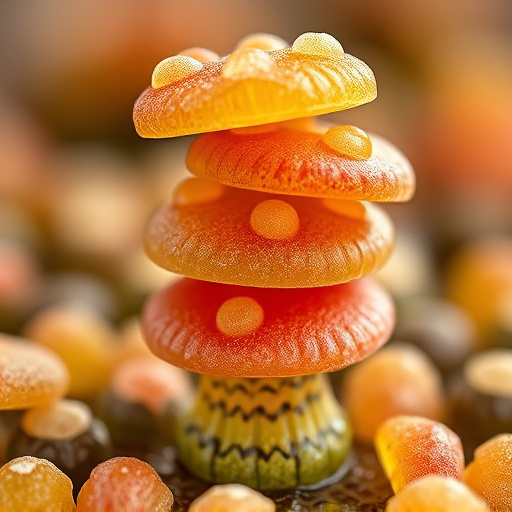 Stacked Magic Mushroom Gummies Macro