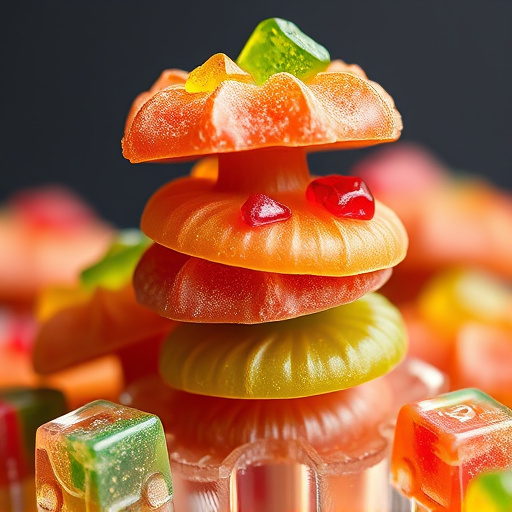 Stacked Magic Mushroom Gummies Macro