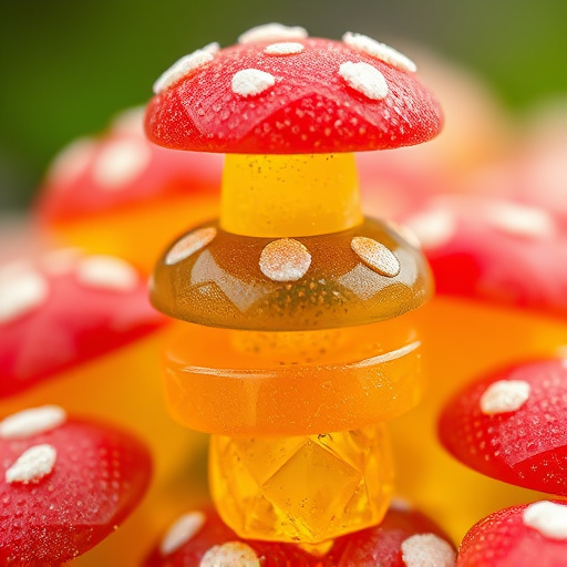 Stacked Magic Mushroom Gummies Macro