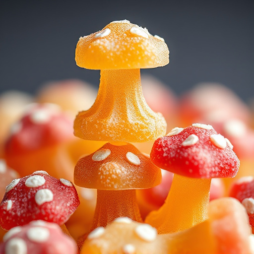 Stacked Magic Mushroom Gummies Macro