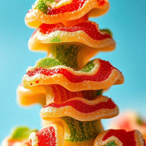 Stacked Magic Mushroom Gummies Macro