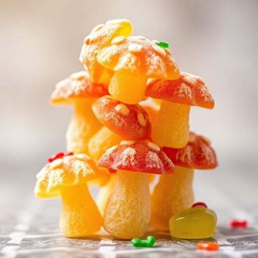 Stacked Magic Mushroom Gummies Macro