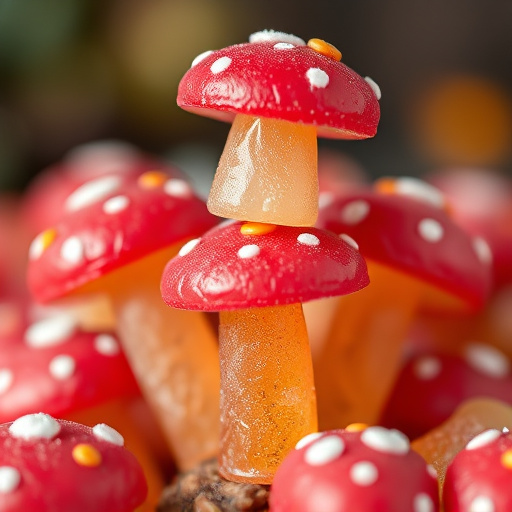 Stacked Magic Mushroom Gummies Macro