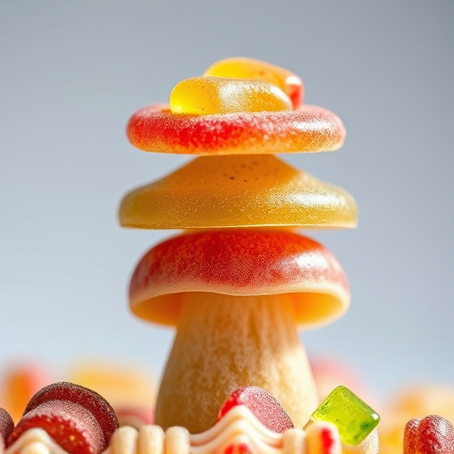 Stacked Magic Mushroom Gummies Macro