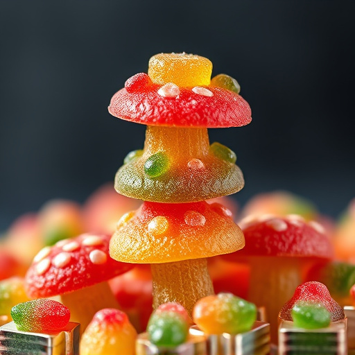 Stacked Magic Mushroom Gummies Macro