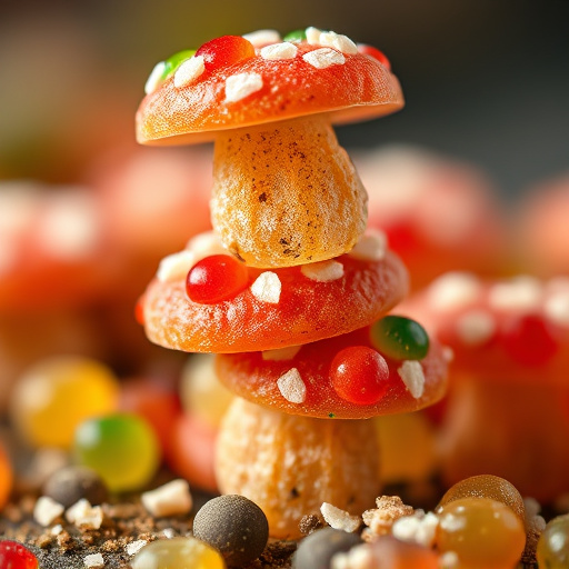 Stacked Magic Mushroom Gummies Macro