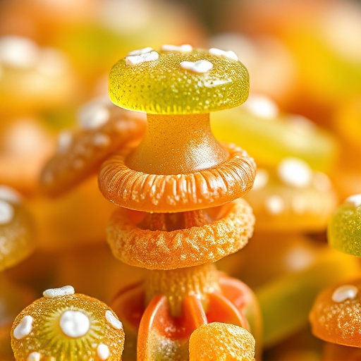 Stacked Magic Mushroom Gummies Macro