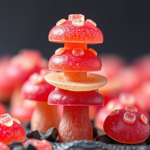 Stacked Magic Mushroom Gummies Macro